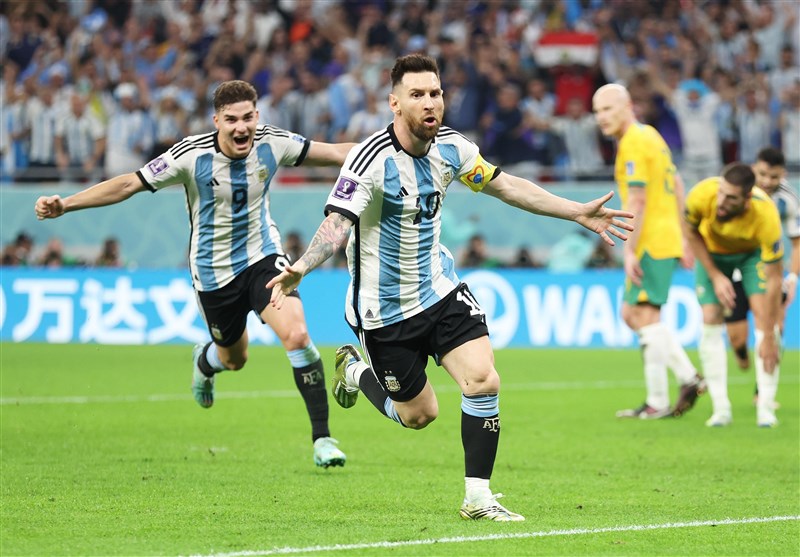 جام‌جهانی/ برتری یک نیمه‌ای آرژانتین مقابل استرالیا