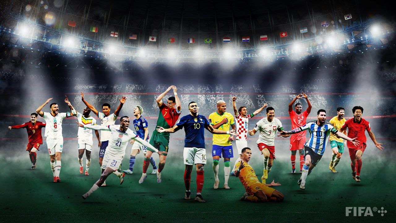 پوستر فیفا به بهانه شروع مرحله یک‌ هشتم جام جهانی