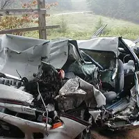 تصادف مرگباری که راننده متوجه آن نشد!