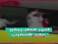 امیر قطر پرچم مراکش را به اهتزاز درآورد
