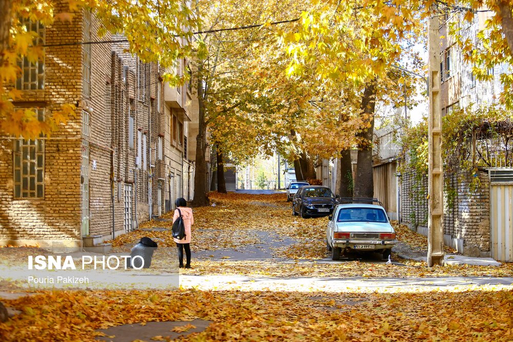 کوچه‌های پاییزی «شهرک مدرس» همدان