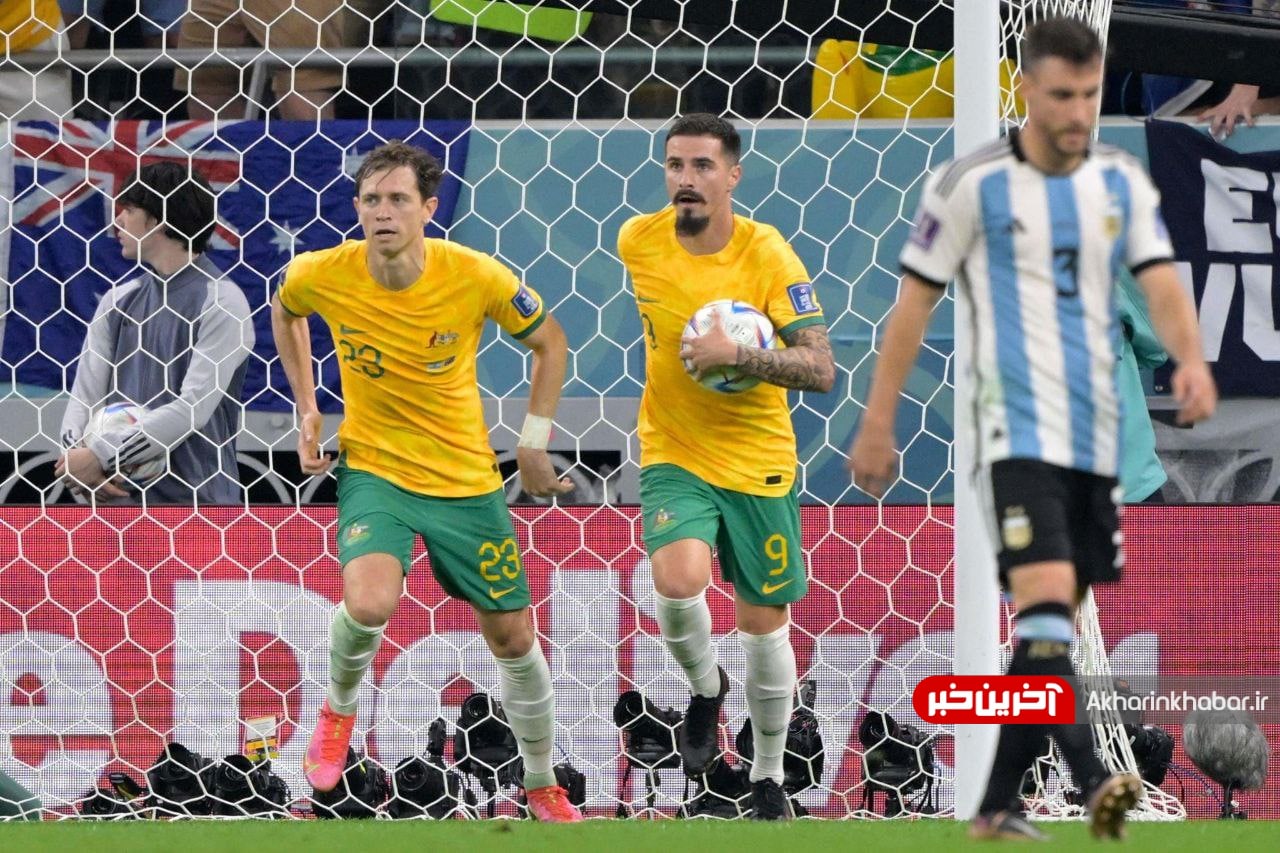 لحظه گل اول استرالیا به آرژانتین