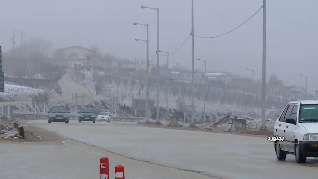 بارش برف در خراسان شمالی