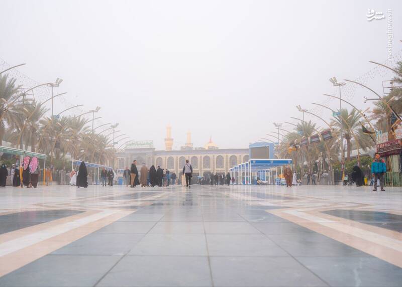 عکس/ کربلا غرق در مه