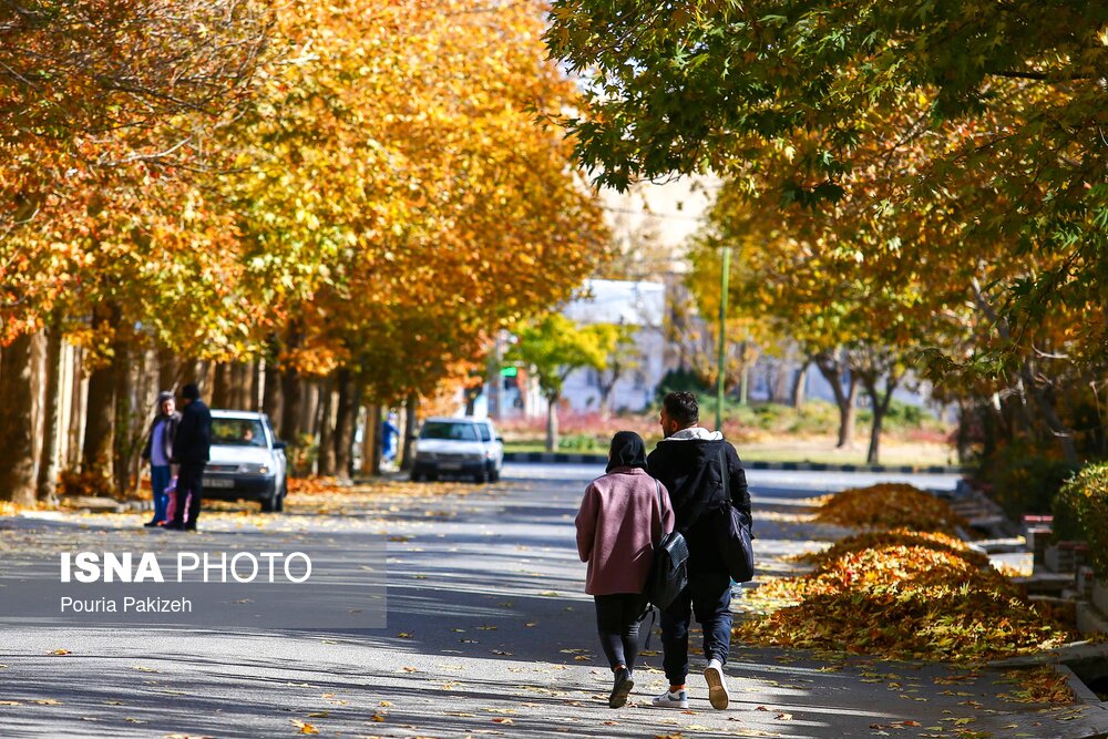 کوچه‌های پاییزی «شهرک مدرس» همدان