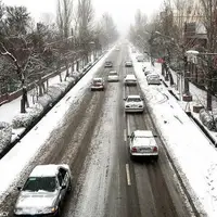 بارش برف پاییزی در اردبیل