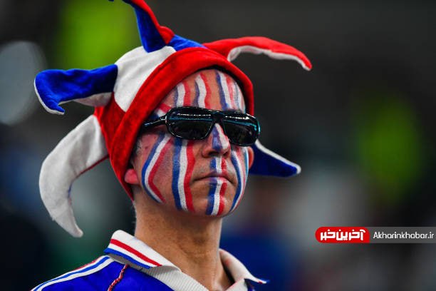 گریم جالب هواداران فرانسوی در ورزشگاه الثمانه 