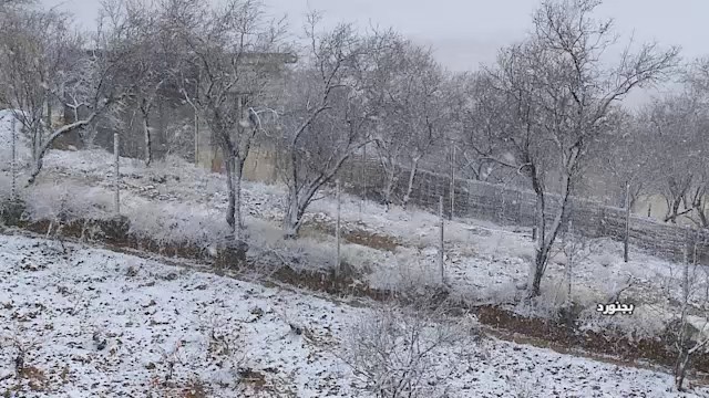 بارش برف در خراسان شمالی