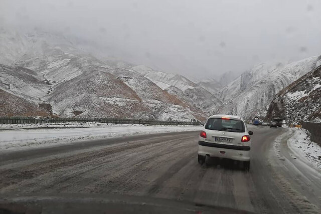 لغزندگی و مه‌آلودگی جاده‌های استان زنجان