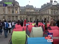 وضعیت کودکان مهاجر بی خانمان‌ در مرکز پاریس همزمان با فرارسیدن فصل سرما!