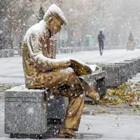 بارش ۱۰ سانتی‌متری برف در مشهد