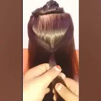آموزش ساده بستن موهای لخت
