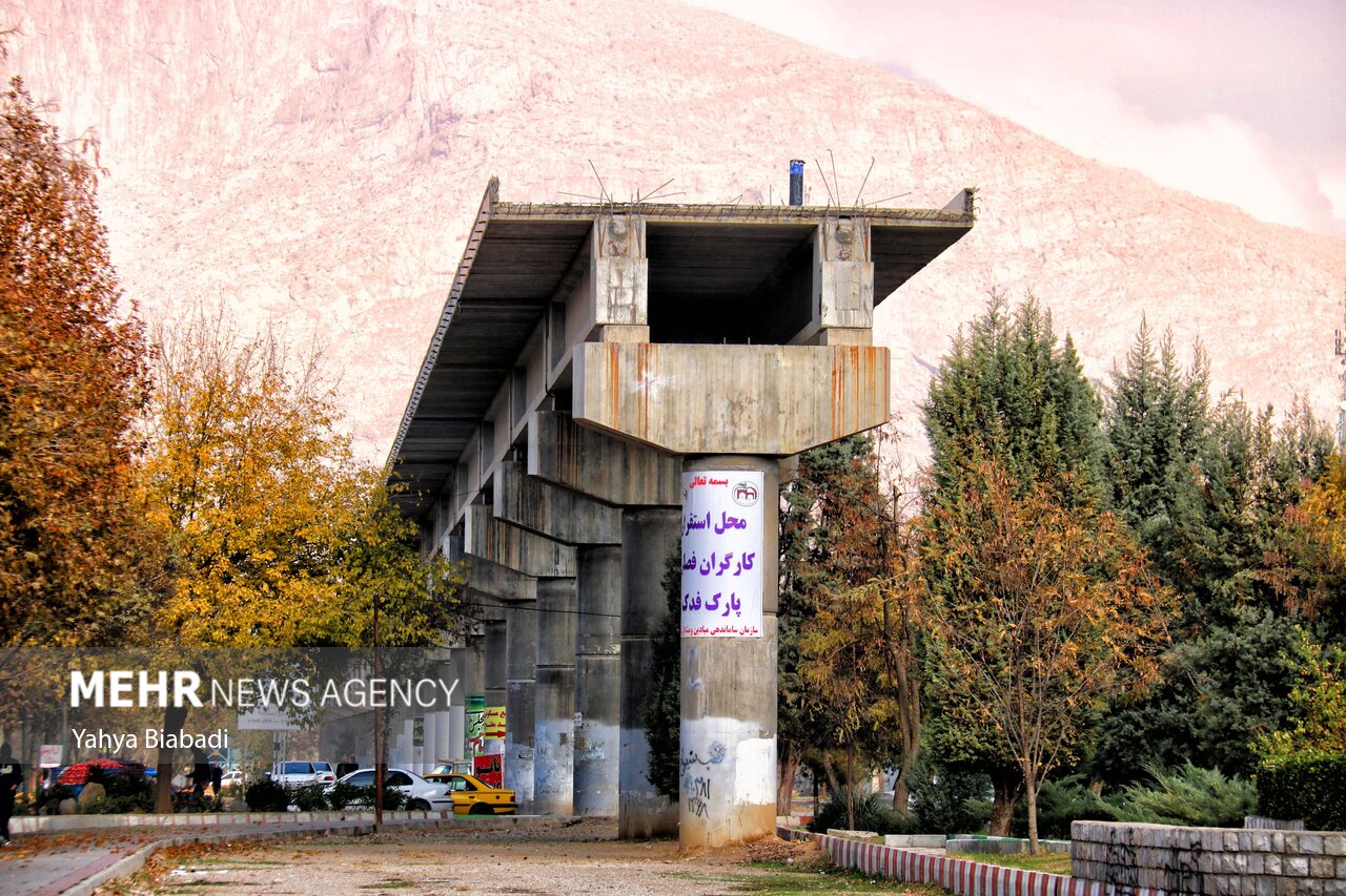 عملیات اجرایی پروژه قطار شهری کرمانشاه