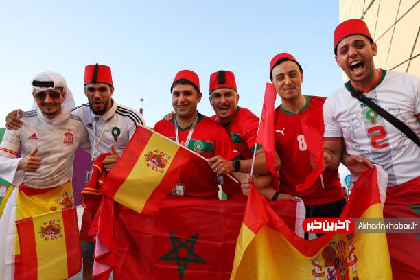 شور و هیجان هواداران اسپانیا