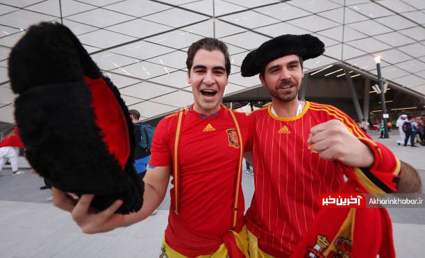 شور و هیجان هواداران اسپانیا