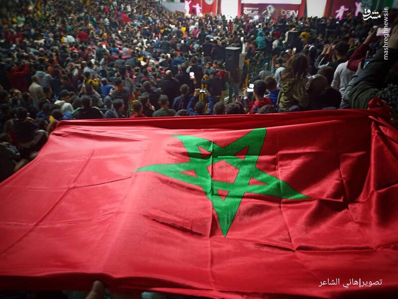 شادی فلسطینی‌ها از برد مراکش
