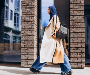 مانتو مناسب شلوار بگ لی و پارچه ای
