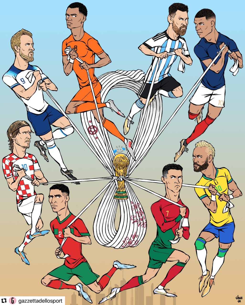 کاریکاتور/ جنگ ستارگان برای تصاحب جام جهانی 2022