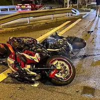 تصادف شدید در پی دور زدن ناگهانی یک موتورسوار