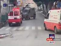 ممانعت ماشین های نظامی رژیم صهیونیستی از ورود آمبولانس ها به شهر نابلوس