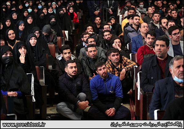 عکس/ روز پرهیاهوی دانشگاه تهران با حضور رئیس جمهور