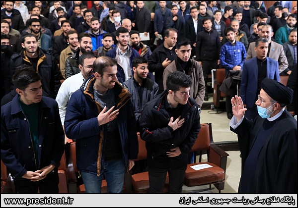 عکس/ روز پرهیاهوی دانشگاه تهران با حضور رئیس جمهور