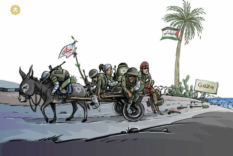 کاریکاتور/ جنگ‌ طلبی و ناامنی در شهرک های صهیونیست