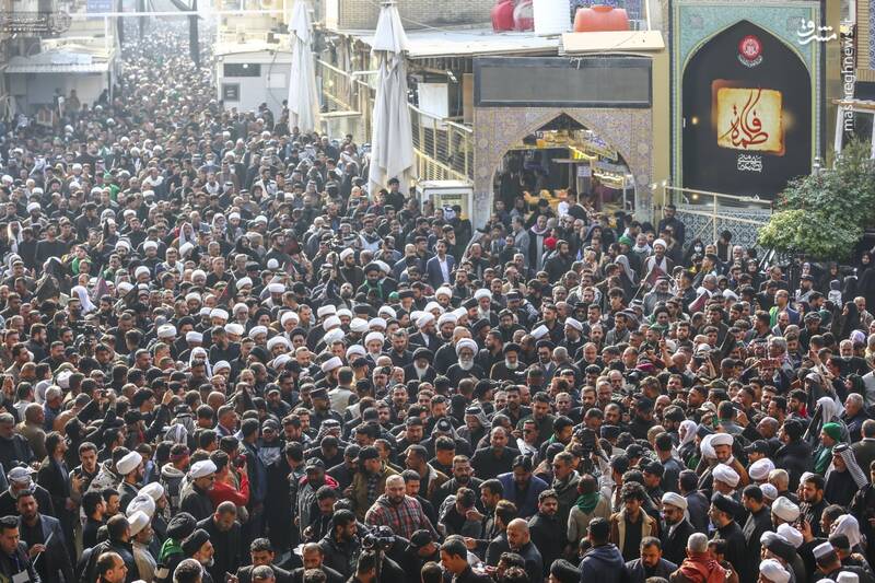 عکس/ راهپیمایی بزرگ فاطمیه در نجف اشرف