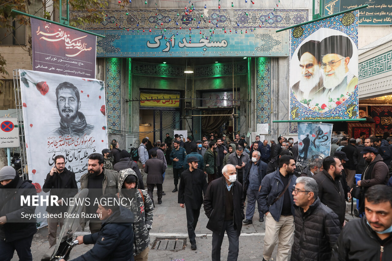 عکس/ مراسم چهلمین روز شهادت شهید آرمان علی‌وردی