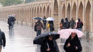پیش‌بینی بارش پراکنده در برخی مناطق استان اصفهان