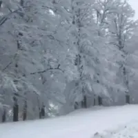 اولین برف پاییزی در مسیر ییلاق ماسال
