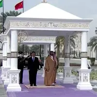 استقبال گرم ولیعهد سعودی از رئیس‌جمهور چین