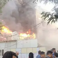 آتش سوزی یک هتل در کربلا؛ زائران ایرانی آسیبی ندیدند