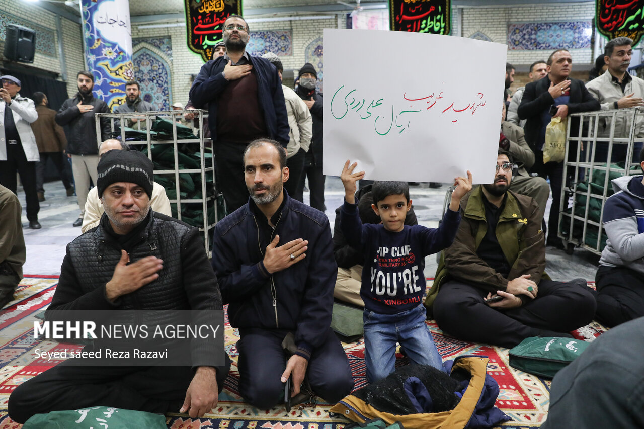 عکس/ مراسم چهلمین روز شهادت شهید آرمان علی‌وردی