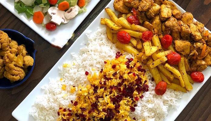 خوراک مرغ و برنج خیلی ساده و فوری برای ناهار امروز