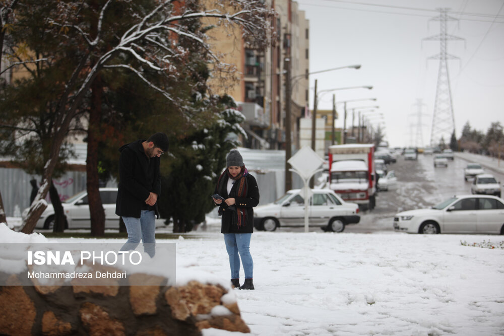 عکس/ اولین برف زمستانی شیراز