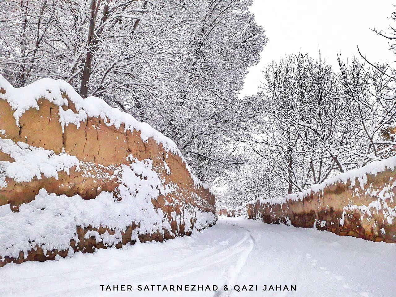 عکس/ روستای برفی قاضی‌جهانِ آذرشهر