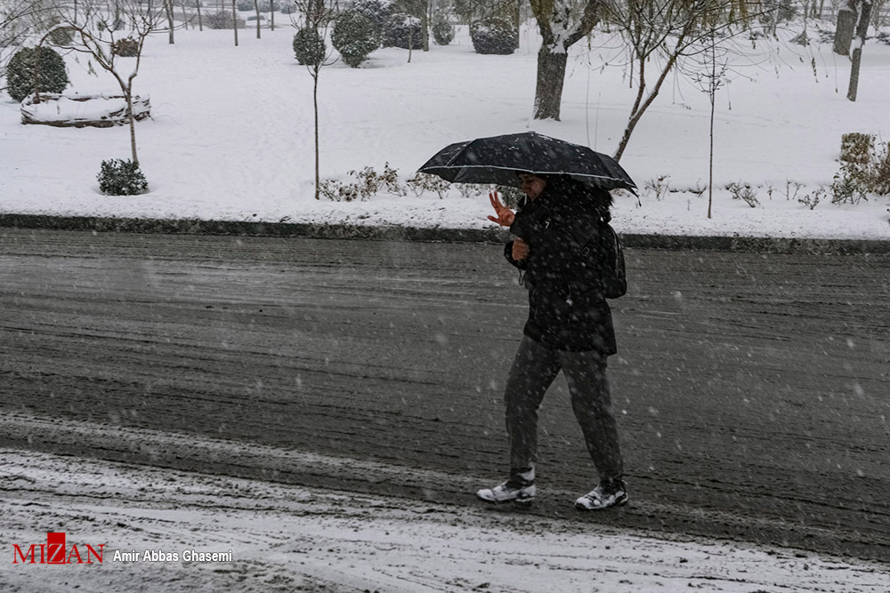 زیبایی های تهران برفی