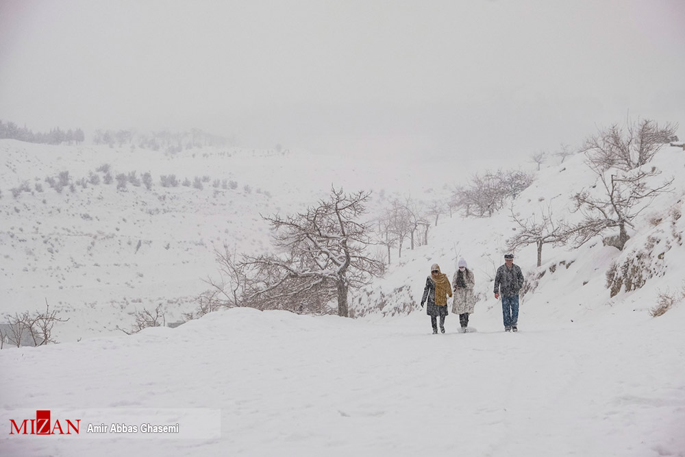 زیبایی های تهران برفی