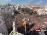 اعتراضات ضددولتی چندین هزار نفری در اسپانیا 