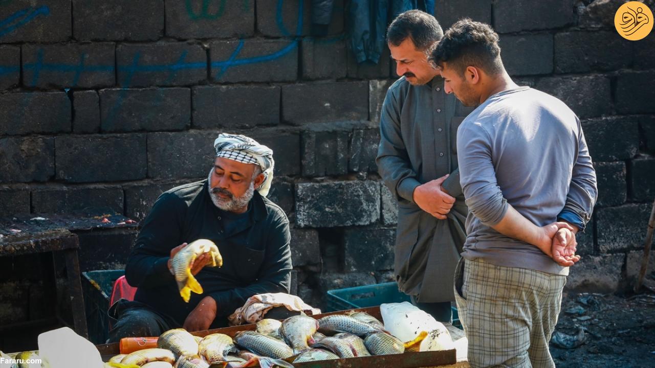 بازار ماهی در بصره