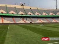 استقبال کم هواداران از بازی استقلال و ملوان 