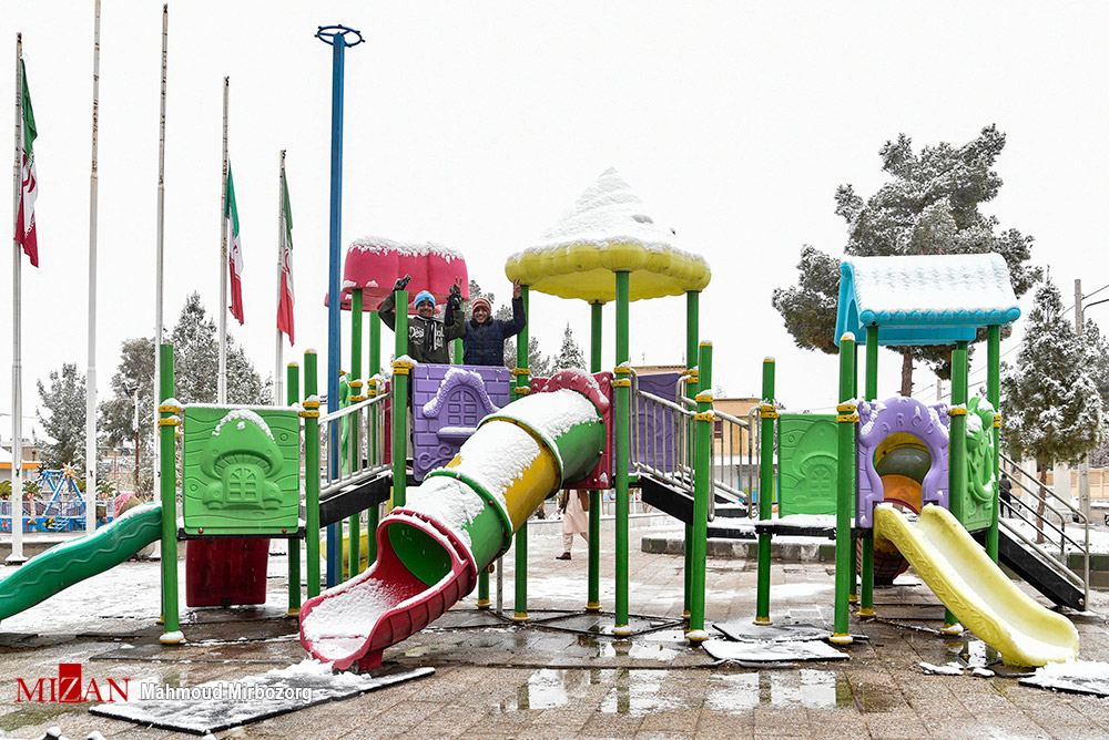 عکس/ بارش برف در زاهدان پس از 8 سال!