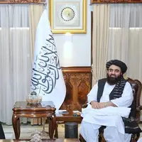 دیدار سفیر و مقامات دیپلماتیک ایران در افغانستان با وزیر خارجه طالبان