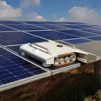 رباتی که پنل‌های خورشیدی را بدون نیاز به کمک انسان تمیز می‌کند