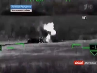 انهدام زره‌پوش‌های اوکراینی توسط بالگرد روسی