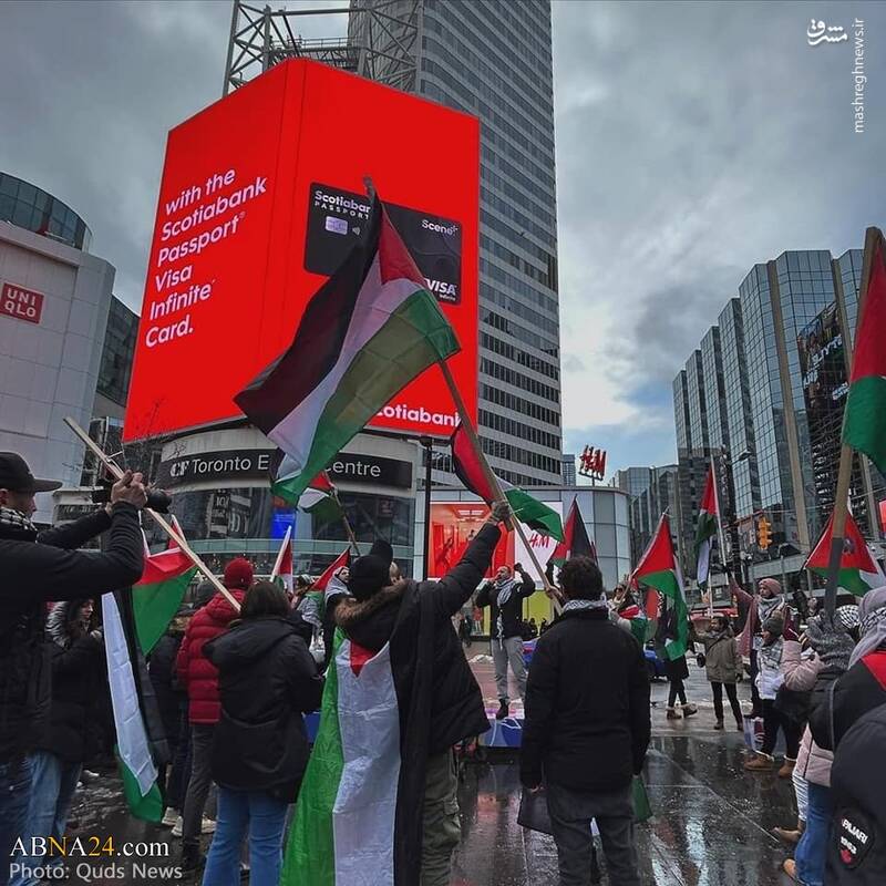 عکس/ ظاهرات حامیان فلسطین در تورنتو