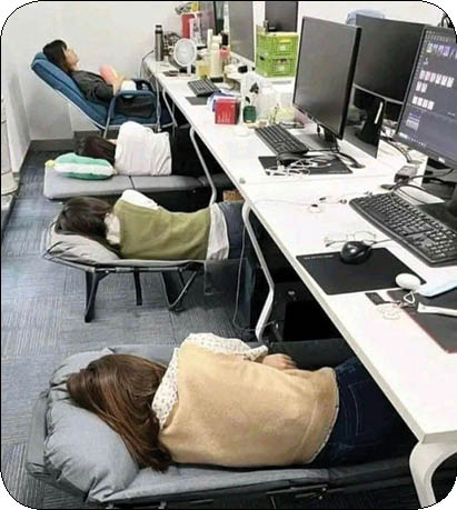 خواب نیم روزی کارمندان ژاپنی فایده ای دارد ؟