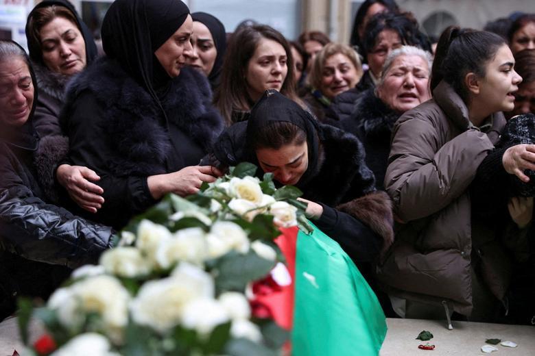 مراسم تشییع یکی از کارکنان سفارت جمهوری آذربایجان 