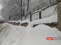 ثبت رکورد بارش نیم متری برف در ایستگاه آبعلی